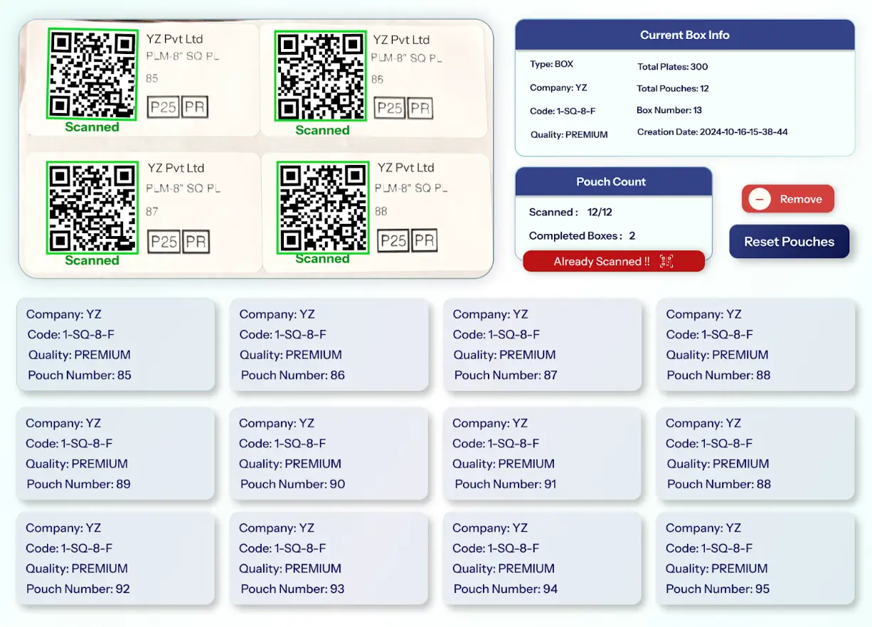 QR Detection and Validation - Angulair